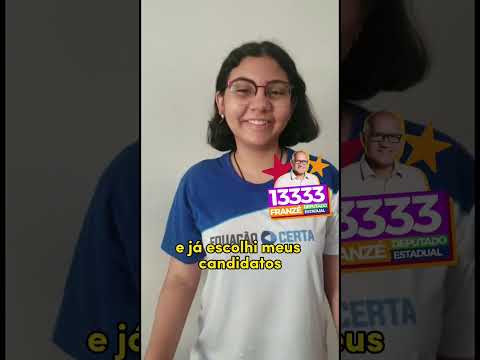 Primeiro voto da Maria | #franzé13333 #franzécomfé #timedopovo #autismo